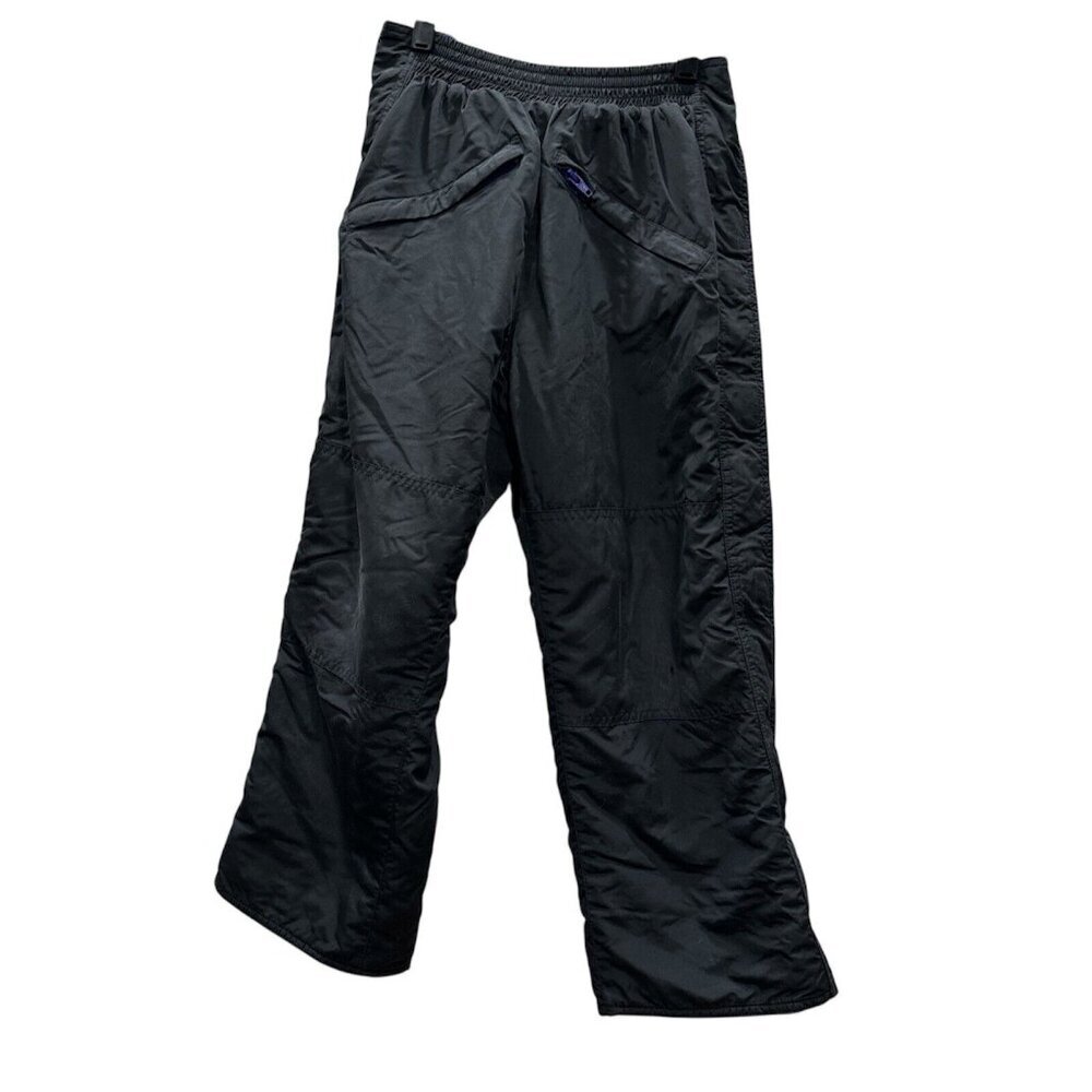 Vtg. LL Bean Kids Small 8 Black Thinsulate Insulated Snow Pants Adjustable Waist